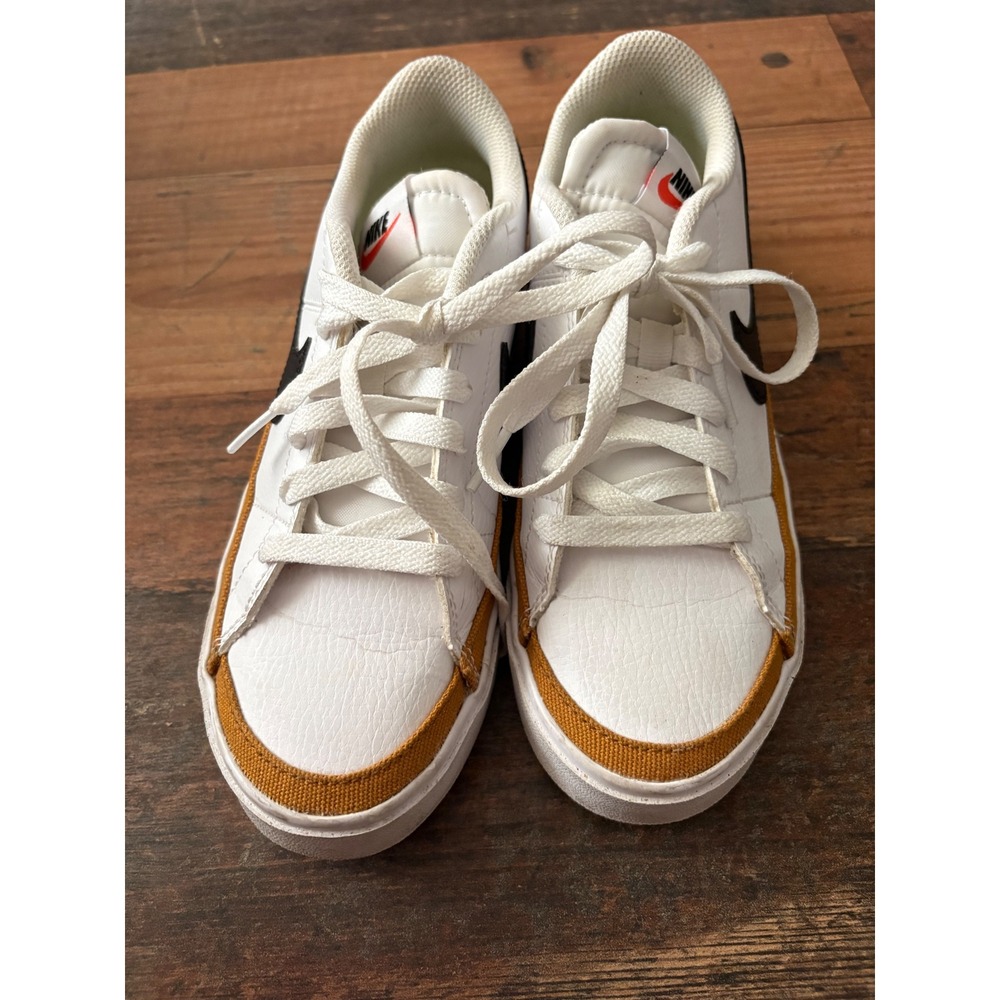 Nike Court Legacy Next Nature Womens Shoes White Black Ochre DH3161-100 Size 6 - Picture 11 of 11